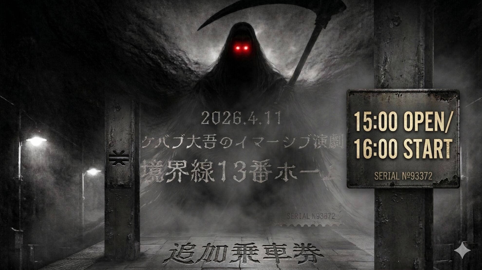 追加乗車券【2公演目】イマーシブ演劇「境界線13番ホーム」のサムネイル