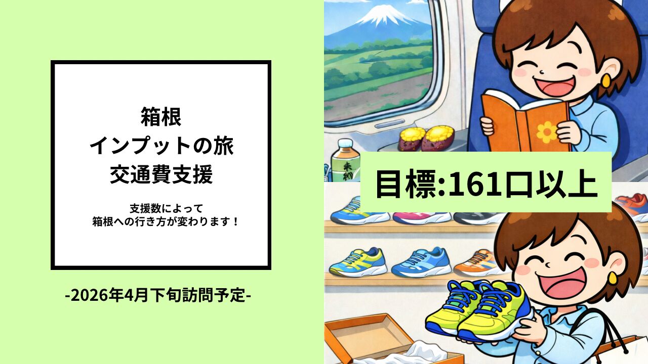 箱根インプットの旅 交通費支援のサムネイル
