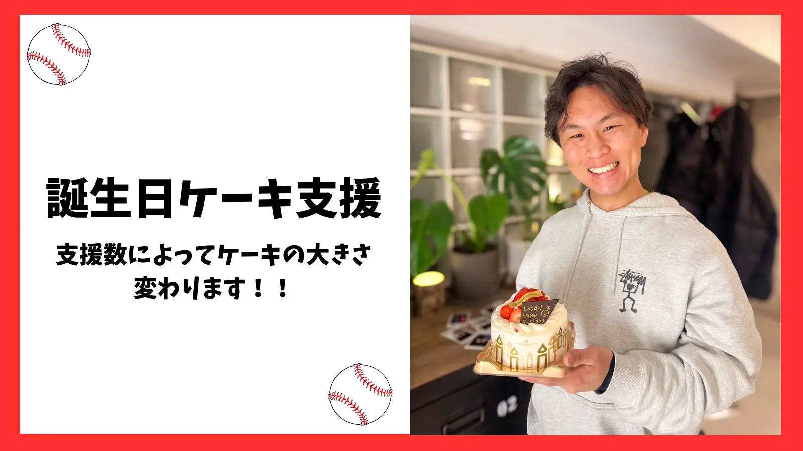 誕生日ケーキ支援のサムネイル