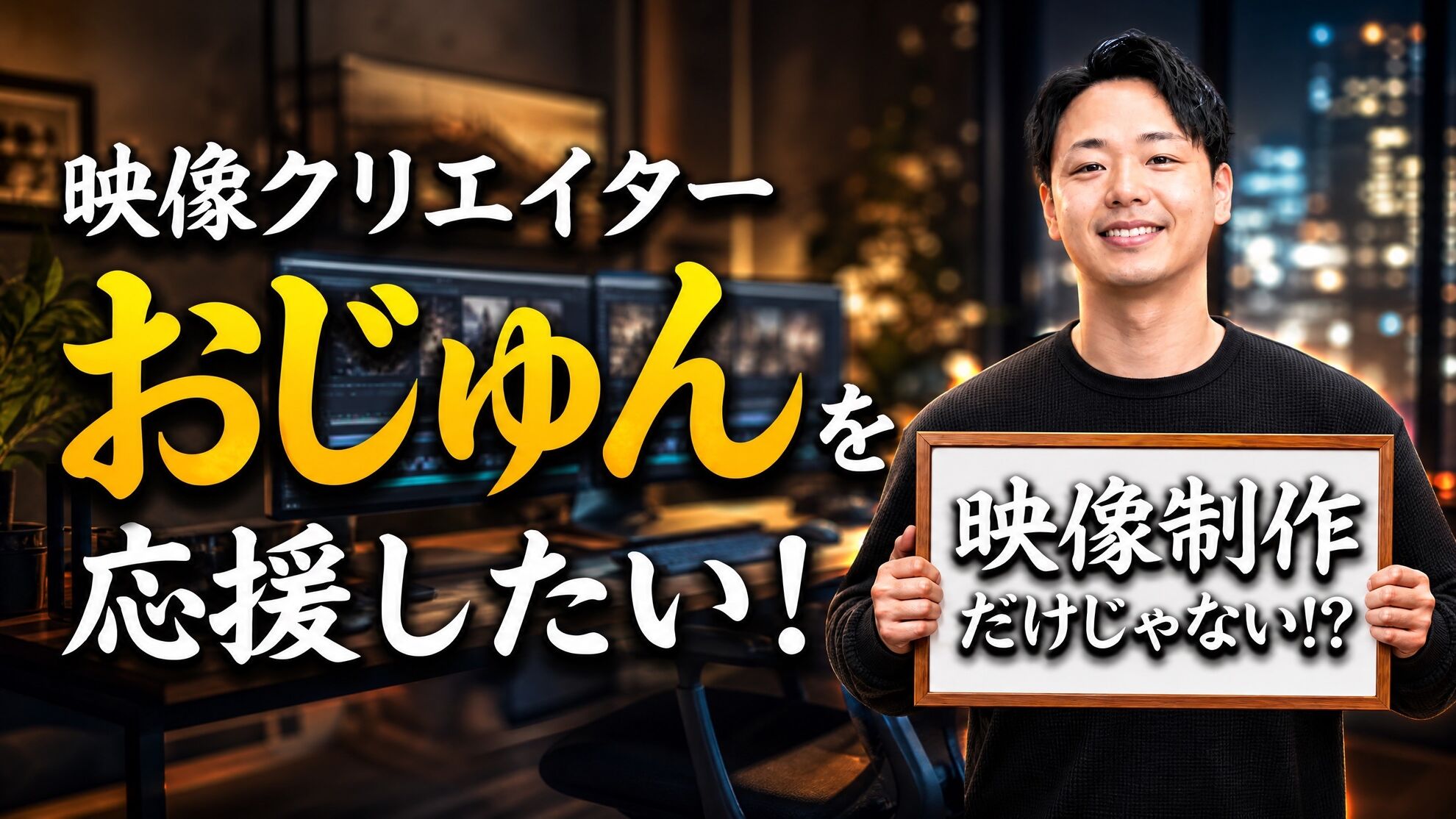 映像クリエイター・おじゅんを応援したい！のサムネイル